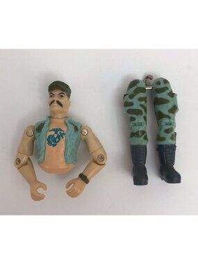 Vintage 1983 GI Joe GUNG HO v1 PARTS Legs & Upper Torso, Head, & Arms